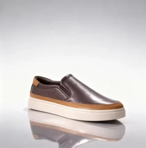Men’s Business Formal Office Walking Shoes Breathable Flat Leather Sneakers Solid Pattern for Spring Summer Autumn