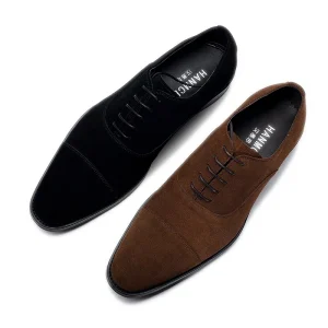 Men’s Business Leather Shoes Gentleman Comfortable Breathable Lace-Up Durable All-Match Casual All Seasons