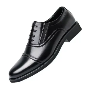 Men’s Business Loafers Comfortable Flat Wedding Shoes Pointed Toe Waterproof Feature Casual Summer Joker Design for Dad