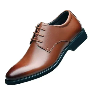 Men’s Business PU Leather Shoes Casual Retro British Men’s Shoe Zapatos De Cuero