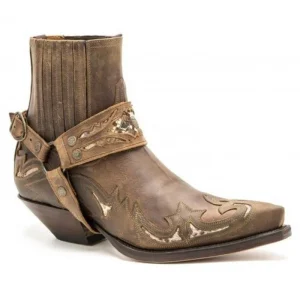 Men’s Carved Slip on Autumn Ankle Leather Boots Platform Boots Fashion Shoes Winter Super Big Size 38-48 Cowboy Boots