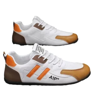Men’s Casual Breathable Mesh Sports Shoes Lightweight Flat Heel Walking Shoes