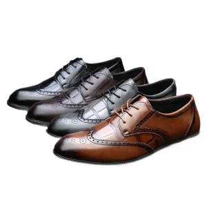 Men’s Casual British Formal Oxford Shoes Breathable and Comfortable