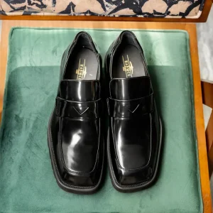 Men’s Casual Business Formal Derby Shoes Autumn Genuine Leather Insole Square Toe Lace Up Closure Breathable Design for Office