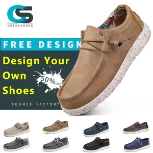 Men’s Casual Dress Shoes Big Size Genuine Leather Suede Loafers Custom