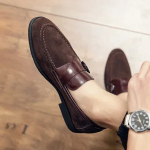 Men’s Casual Dress Shoes Classic Luxury Office Loafers Walking Style Shoes Breathable Shoes for Men
