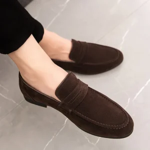Men’s Casual Loafers Slip On Dress Shoes Comfortable Leather Loafers for Business new men shoe