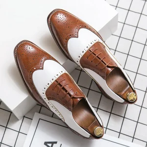 Men’s Casual PU Leather Dress & Oxford Shoes Formal Business Office Style