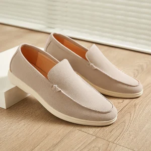 Men’s Casual Pointed Toe Loafers Office Boat Shoes for Autumn with Custom Services