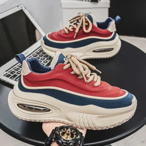 Men’s Casual Running Sneakers Comfortable Breathable Sport Shoes with Anti-Slippery Feature for Autumn Walks