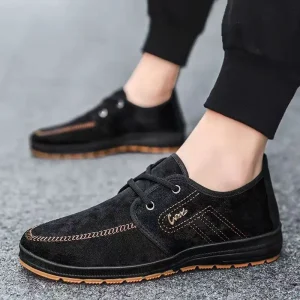 Men’s Casual Shoes Flat Comfortable Canvas Shoes