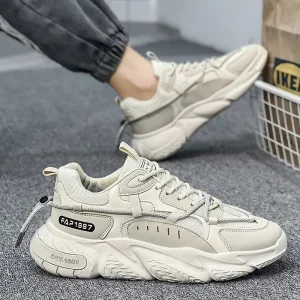 Men’s Casual Shoes Sports PU Leather Sneakers With Good Quality
