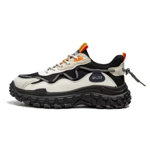 Men’s Casual Shoes Sports Shoes Anti slip Comfortable Knitted Mesh Fabric Lightweight Sporty Running Walking Style Shoes