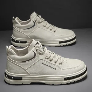 Men’s Casual Skate Shoes Low-top Wear Resistant Flat Walking Shoes for Men