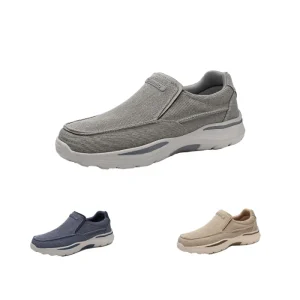 Men’s Casual Slip Canvas Mesh Lining Sports Shoes All Seasons EVA Insole Big Size 47 48