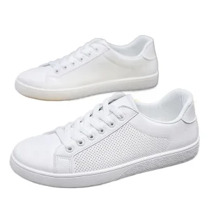 Men’s Casual Sneakers Breathable White Trendy Versatile Spring Winter