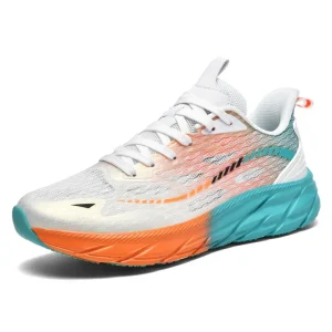 Men’s Casual Sneakers Comfortable Cloud Walking Style Running Boots with Lace Up Closure Mesh Lining for Summer