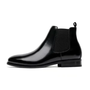 Men’s Chelsea Boots Classical Split Leather Winter Lightweight Wedding Shoes