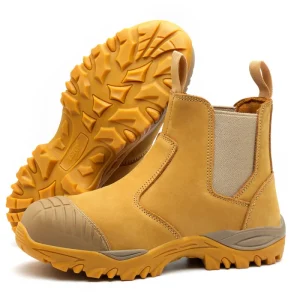Men’s Chelsea Style Suede Safety Ankle Boots Durable Work Shoes New Design New Men Shoe