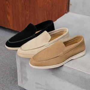Men’s Classic Casual Comfortable Genuine Leather Suede Loafers
