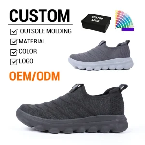 Men’s Classic Casual Flat Shoes Anti Slip Solid Color Design Comfortable Soft Thick Soles Casual Shoes