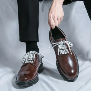 Men’s Classic Oxford Leather Shoes Lace up Formal Business Dress Casual Office Footwear School Party Shoes