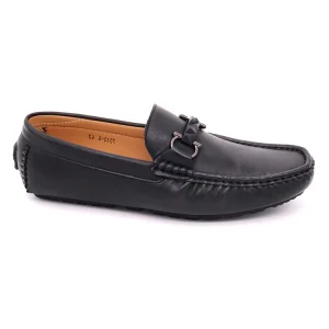 Men’s Classic PU Leather Peep Toe Chunky Horsebit Driving Slip On Flats Casual Walking Style Moccasins Shoes