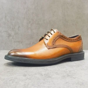 Men’s Classic Wingtip Derby Lace-up Genuine Leather Formal Business Wedding Shoes Spring Summer Autumn