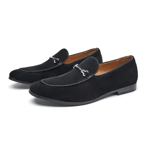 Men’s Comfortable Classic Design Genuine Leather Loafers Slip on Shoes for Business Casual Formal Office Wear Soft Lightweight