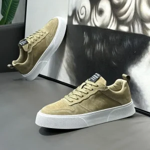 Men’s Comfortable Korean Style Casual Shoes Breathable Cloth Running Sneakers Mesh Plus Size Fashionable Trend Plus Size