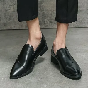 Men’s Custom Fashion Loafers PU Leather Casual Walking & Driving Mocassin Formal Dress Shoe for Wedding