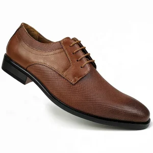 Men’s Dress Derby Shoes Formal Business Wedding Office Suit Hand made PU Leather Shoe for Men Factory Price