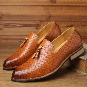 Men’s Dress Shoes Italian Walking Style Genuine Leather Oxfords Dropshipping Men Shoes