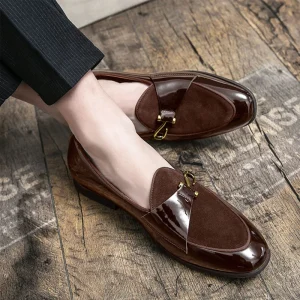 Men’s Dress Shoes Pu Leather Luxury Fashion Groom Wedding Shoes Men Style Oxford Formal Shoes