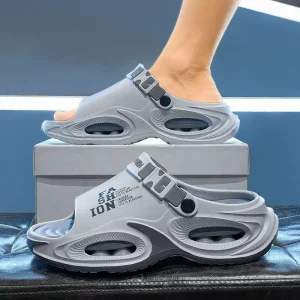 Men’s EVA Comfortable Non Slip Summer Beach Sandals Slippers Lightweight Durable Soft Cloud Feel Home Shoes for Men