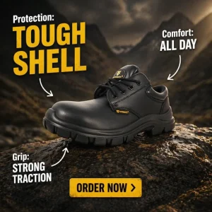 Men’s Fashion Anti-Static Safety Working Shoes with Smooth Steel Toe Protective Zapatos De Seguridad for Autumn/Winter
