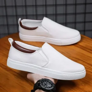 Men’s Fashion Canvas Breathable Casual Sports Shoes with EVA Midsole Rubber Outsole Cotton Lining