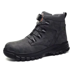 Men’s Fashion Classic Safety Boots Anti Smashing and Anti Piercing Steel Toe Safety Shoes