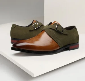 Men’s Fashion Color Oxford Shoes Anti-slip Wear Raise Breathable Business Office Wedding Dress Shoes