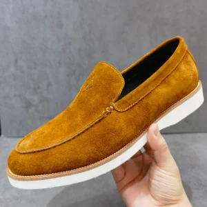 Men’s Fashion Handmade Genuine Cow Leather Loafers Luxury Dress Casual Comfort Slip-On All Seasons Shoes