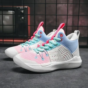 Men’s Fashion Style High Top Professional Training Sports Shoes Light Weight Anti slip Wear High Quality Basketball Shoes Summer