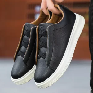 Men’s Fashion Trend Low Top Lace Up Walking Sneakers Lightweight Mesh Lining Anti Slip for Spring Summer Autumn Seasons