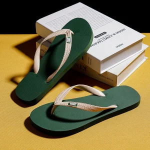 Men’s Flip Flops Summer Casual Slip-On EVA Upper Thong Beach Shoes Fashionable Non-Slip Sandals