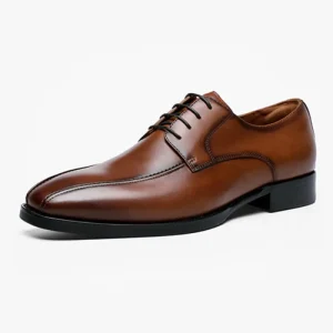 Men’s Formal Business Lace-Up Shoes Genuine Leather Pointed Toe Spring Summer Office & Career Large Size