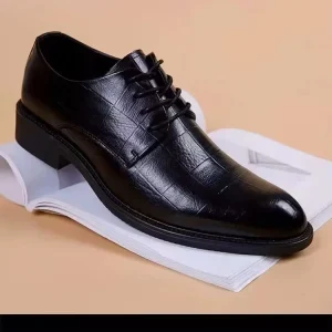 Men’s Formal Business Luxury Style Lace up Leather Derby Shoes