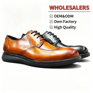 Men’s Formal Genuine Leather Classic Comfort Summer Autumn Business Design Oxford Lace-Up Wedding Shoes