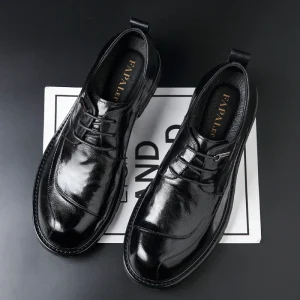 Men’s Formal Leather Shoes Men’s Genuine Leather Upper Business Casual Leisure Shoes Men