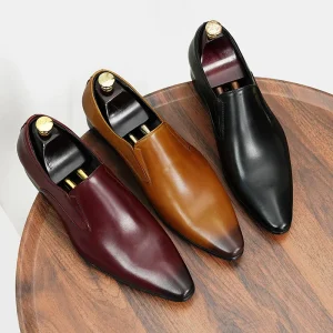 Men’s Formal Leather Shoes Oxford Style Genuine Leather for Business and Office Use