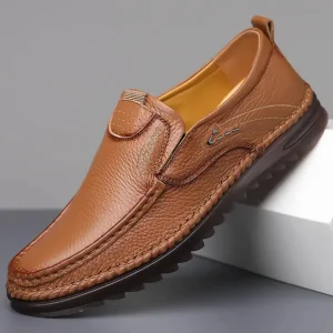 Men’s Formal Slip on Shoes, Comfort Breathable Lightweight Non Slip Business Walking Casual Shoes