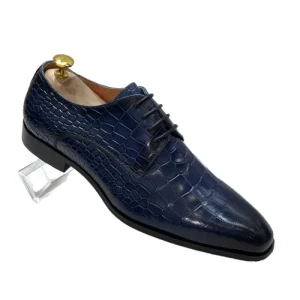 Men’s Genuine Leather Autumn Dress Shoes Comfortable Customizable Derby Pointed Toe Style Business Office Suitable